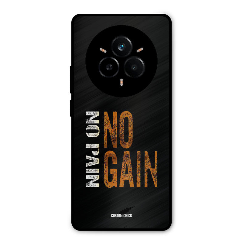 No Pain Realme 14 Pro Mobile Back Cover - Typography PrintShield Case