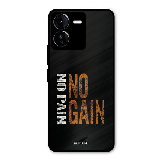 No Pain iQOO Z9 Mobile Back Cover - Typography PrintShield Case