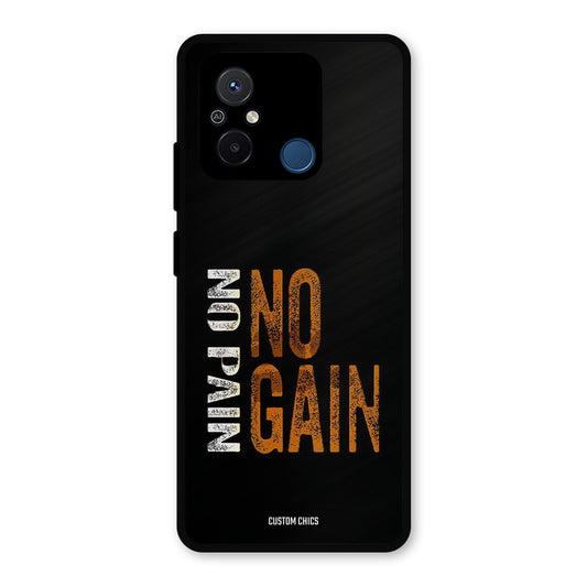 No Pain Redmi 12c Mobile Back Cover - Typography PrintShield Case