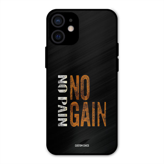 No Pain iPhone 12 Mini Mobile Back Cover - Typography PrintShield Case