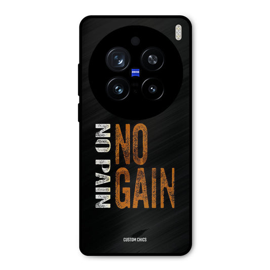 No Pain Vivo X200 Pro Mobile Back Cover - Typography PrintShield Case