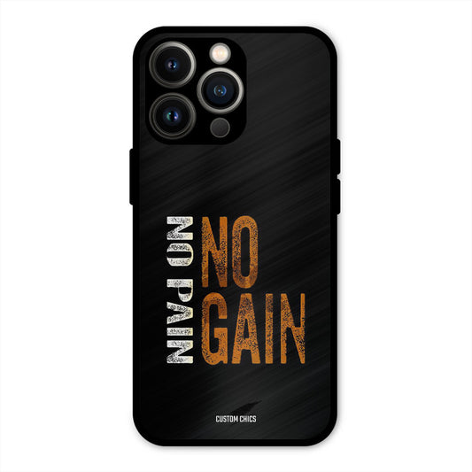 No Pain iPhone 13 Pro Mobile Back Cover - Typography PrintShield Case