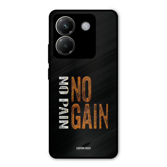 No Pain Poco M7 Pro Mobile Back Cover - Typography PrintShield Case