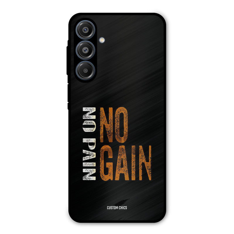 No Pain Samsung Galaxy A16 5G Mobile Back Cover - Typography PrintShield Case