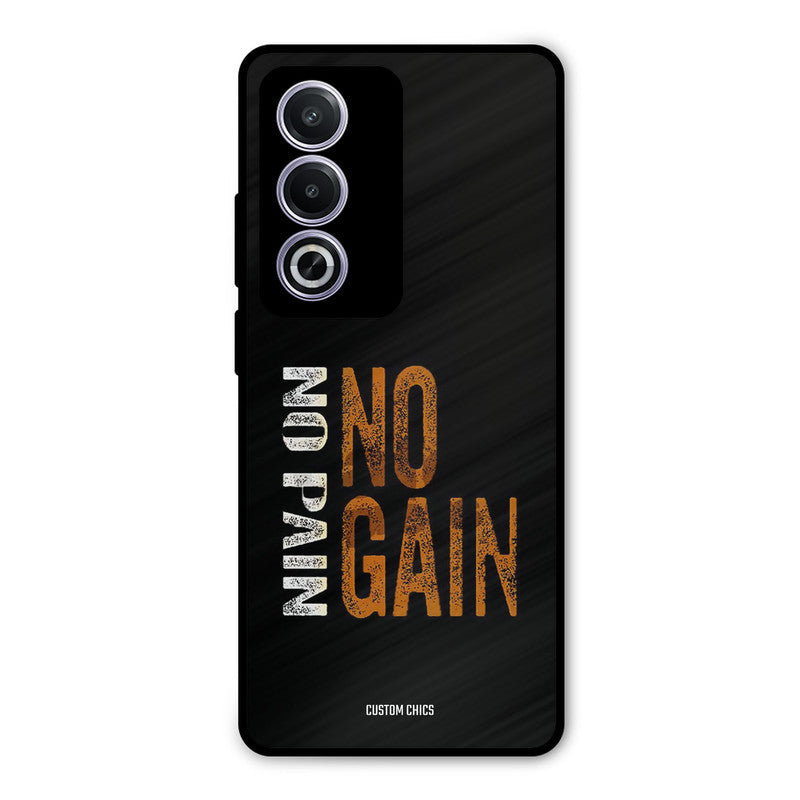No Pain Oppo K12x Mobile Back Cover - Typography PrintShield Case
