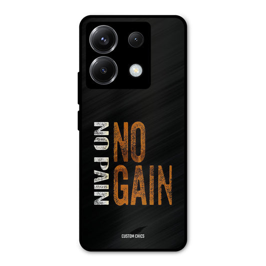 No Pain Poco X6 Mobile Back Cover - Typography PrintShield Case
