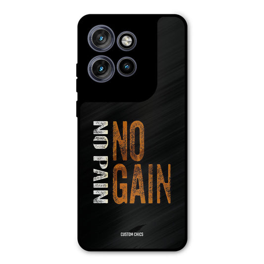 No Pain Motorola Edge 50 Neo Mobile Back Cover - Typography PrintShield Case