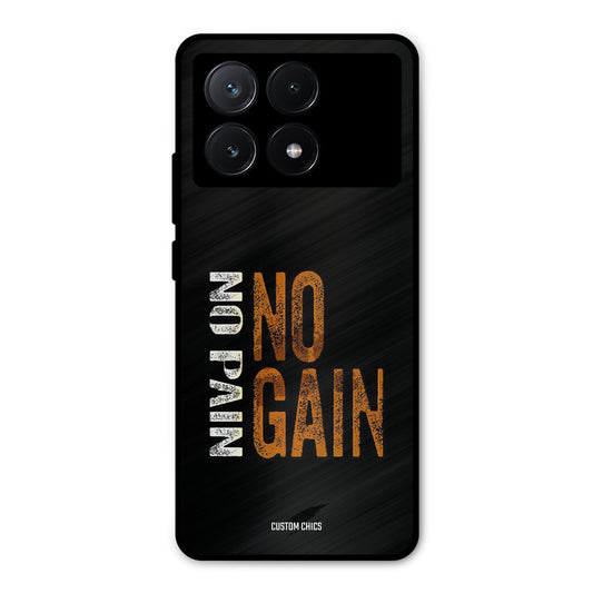 No Pain Poco X6 Pro Mobile Back Cover - Typography PrintShield Case