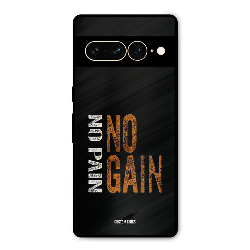 No Pain Google Pixel 7 Pro Mobile Back Cover - Typography PrintShield Case