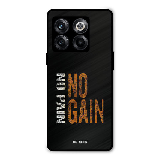 No Pain Oneplus 10T Mobile Back Cover - Typography PrintShield Case