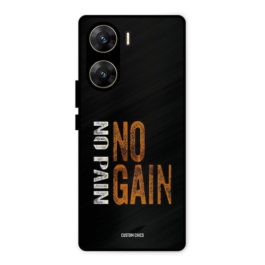 No Pain Vivo V29e Mobile Back Cover - Typography PrintShield Case
