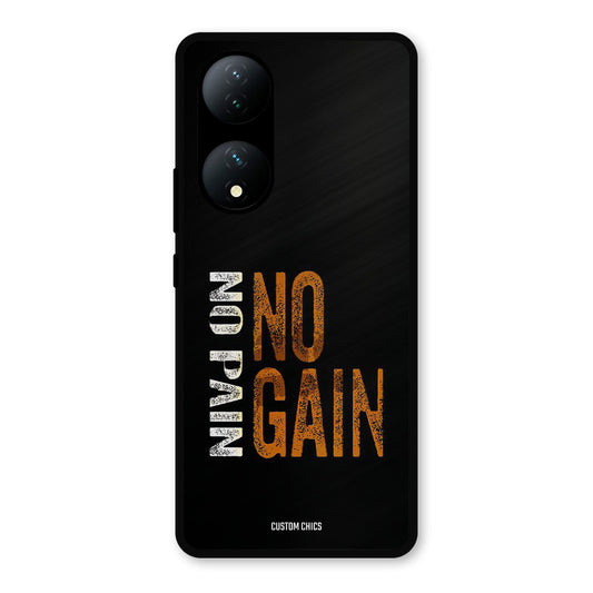 No Pain Vivo Y100 Mobile Back Cover - Typography PrintShield Case
