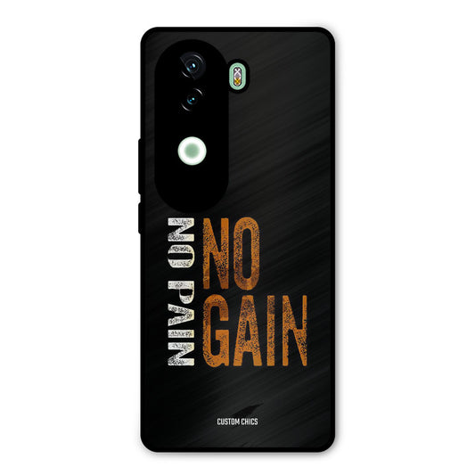 No Pain Vivo V40e Mobile Back Cover - Typography PrintShield Case