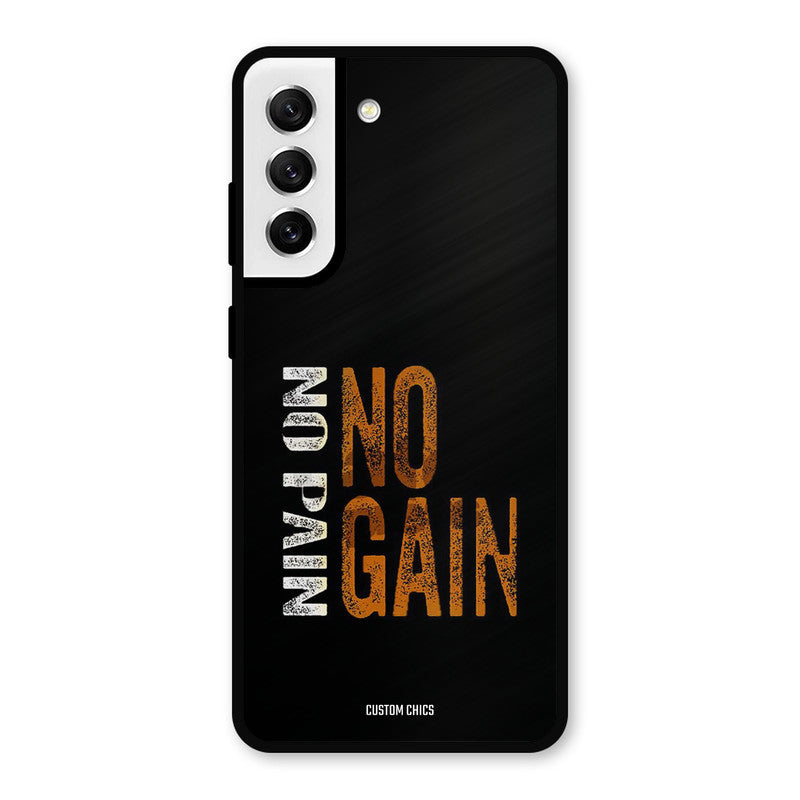 No Pain Samsung Galaxy S21 FE 5G Mobile Back Cover - Typography PrintShield Case