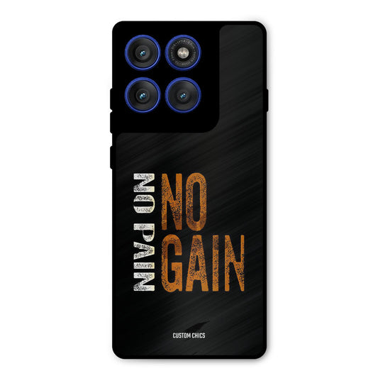 No Pain Motorola Edge 60 Pro Mobile Back Cover - Typography PrintShield Case