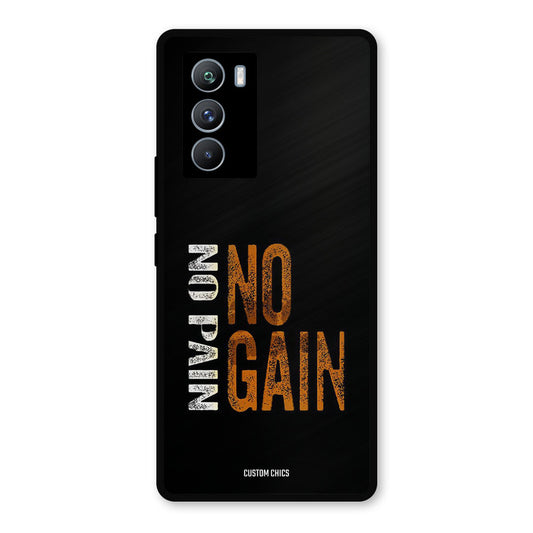 No Pain iQOO 9SE Mobile Back Cover - Typography PrintShield Case