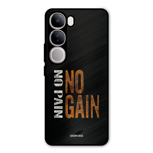 No Pain Vivo Y300 Mobile Back Cover - Typography PrintShield Case