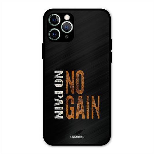 No Pain iPhone 11 Pro Max Mobile Back Cover - Typography PrintShield Case
