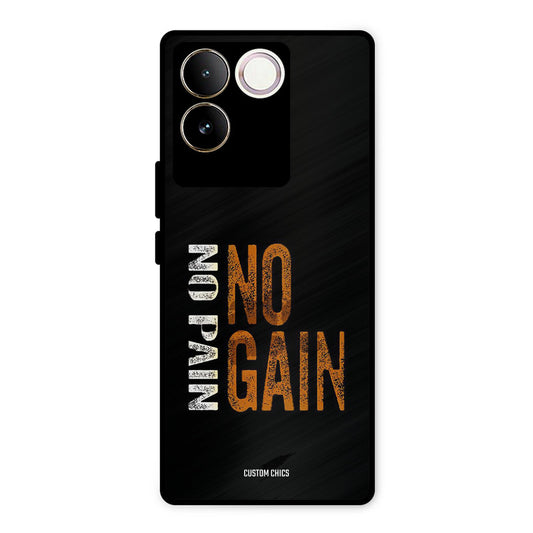 No Pain Vivo T2 Pro Mobile Back Cover - Typography PrintShield Case