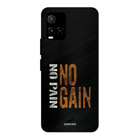 No Pain Vivo Y33s Mobile Back Cover - Typography PrintShield Case