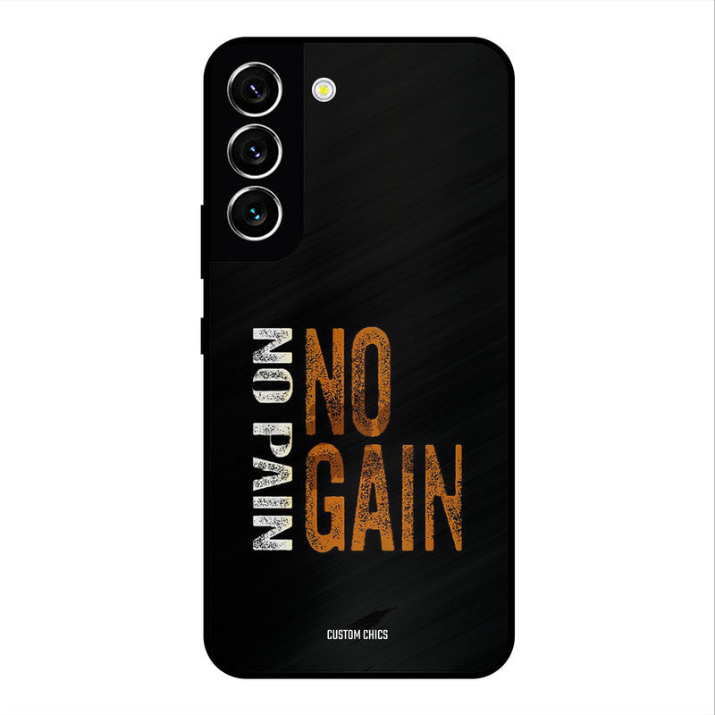 No Pain Samsung Galaxy S22 Mobile Back Cover - Typography PrintShield Case