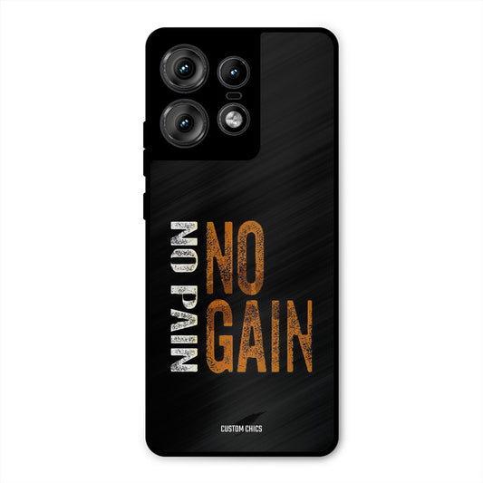 No Pain Motorola Edge 50 Pro Mobile Back Cover - Typography PrintShield Case