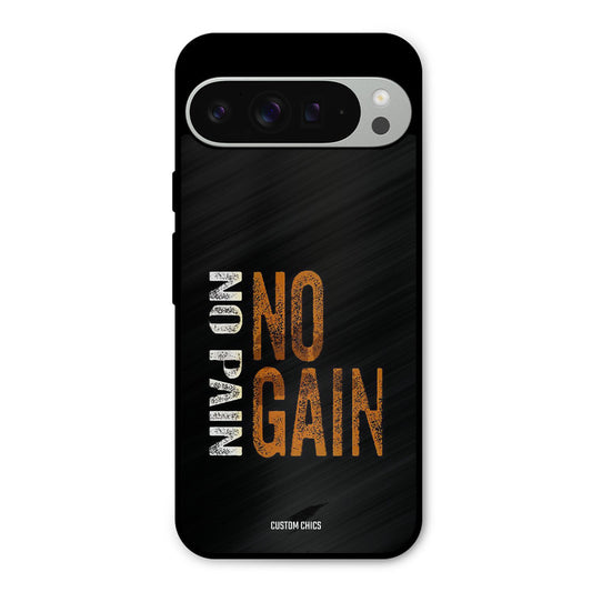 No Pain Google Pixel 9 Pro XL Mobile Back Cover - Typography PrintShield Case