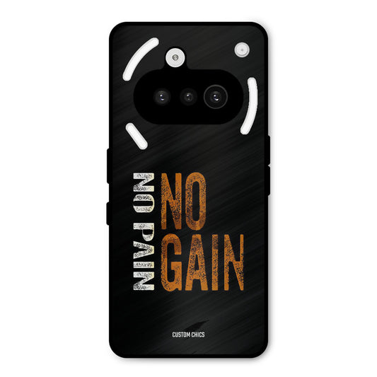 No Pain Nothing Phone 3A Mobile Back Cover - Typography PrintShield Case