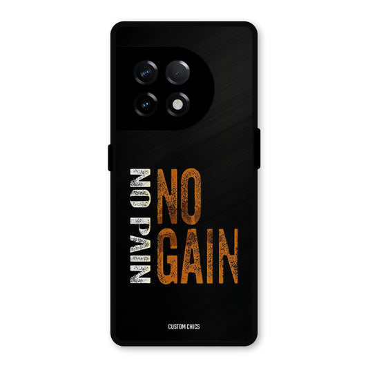 No Pain OnePlus 11R Mobile Back Cover - Typography PrintShield Case
