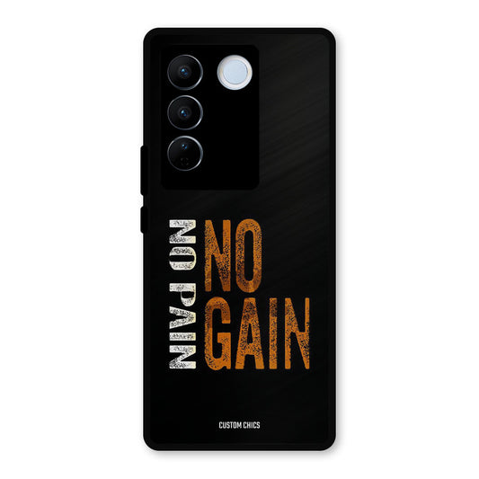 No Pain Vivo V27 Pro Mobile Back Cover - Typography PrintShield Case