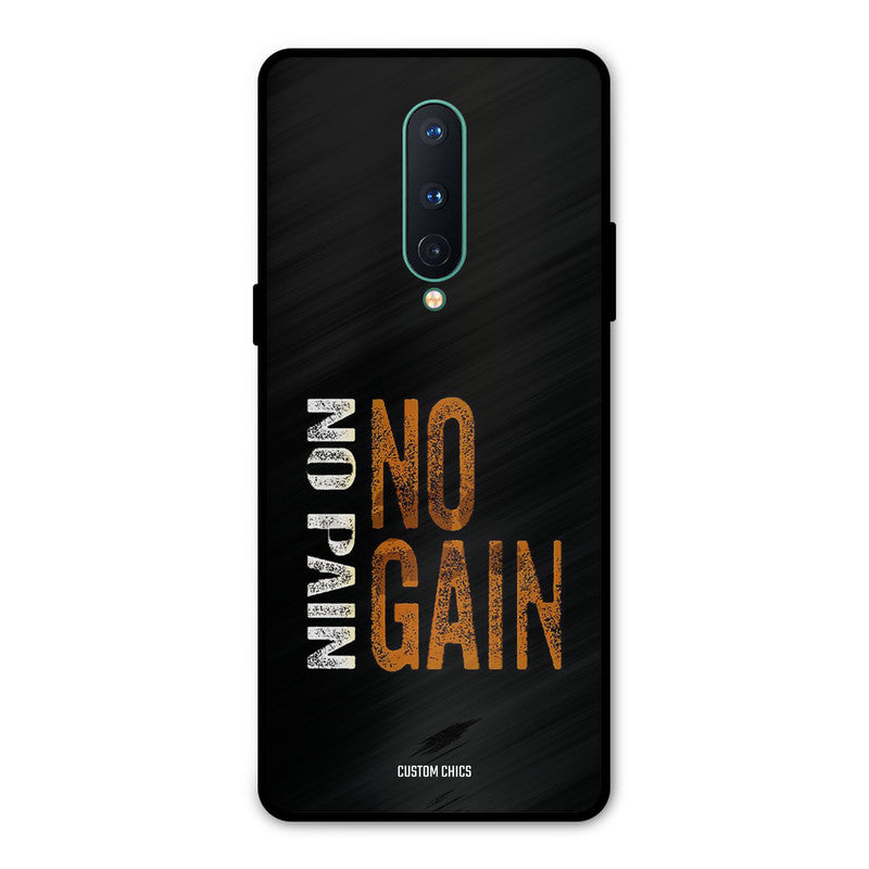 No Pain Oneplus 8 Mobile Back Cover - Typography PrintShield Case