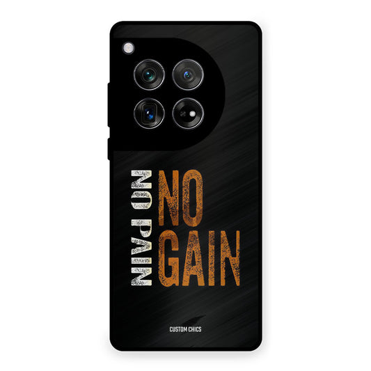 No Pain OnePlus 12 Mobile Back Cover - Typography PrintShield Case