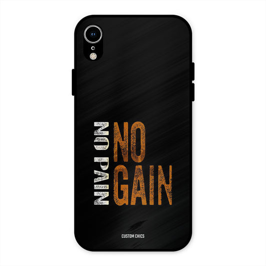 No Pain iPhone XR Mobile Back Cover - Typography PrintShield Case