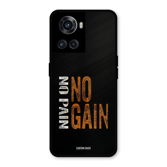 No Pain OnePlus 10R Mobile Back Cover - Typography PrintShield Case