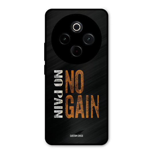 No Pain iQoo Z10 Mobile Back Cover - Typography PrintShield Case