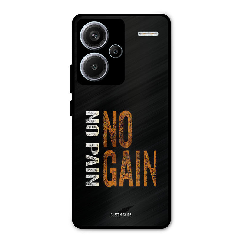 No Pain Redmi Note 13 Pro Plus Mobile Back Cover - Typography PrintShield Case