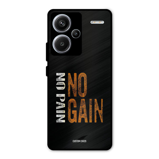 No Pain Redmi Note 13 Pro Plus Mobile Back Cover - Typography PrintShield Case
