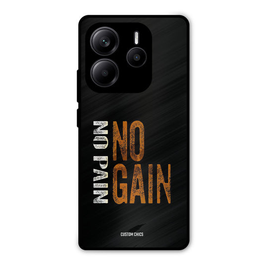 No Pain Redmi Note 14 Mobile Back Cover - Typography PrintShield Case