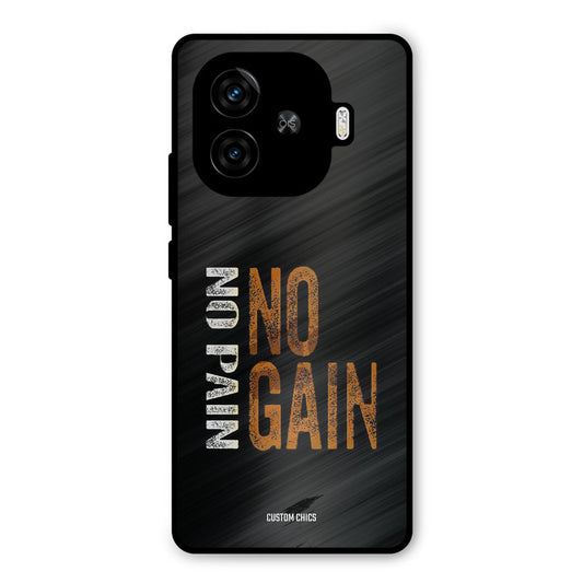 No Pain iQoo Neo 10R Mobile Back Cover - Typography PrintShield Case