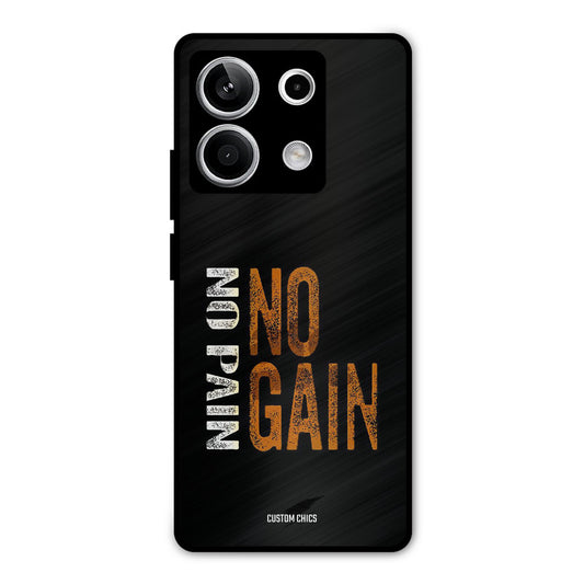 No Pain Redmi Note 13 5G Mobile Back Cover - Typography PrintShield Case