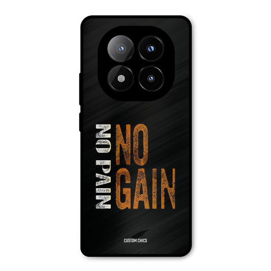 No Pain Redmi Note 14 Pro Plus 5G Mobile Back Cover - Typography PrintShield Case