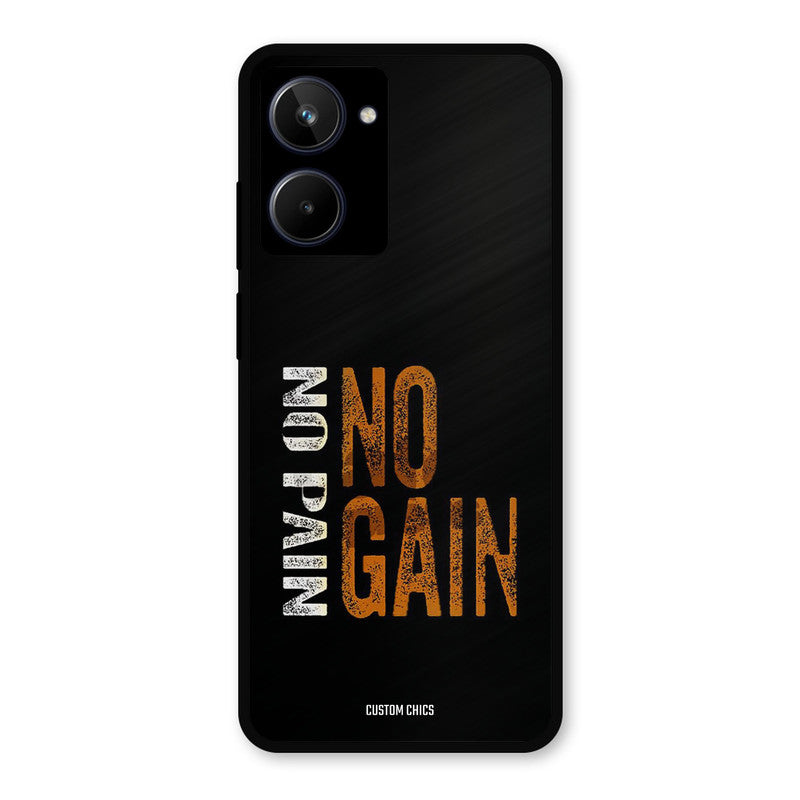 No Pain Realme 10 Mobile Back Cover - Typography PrintShield Case