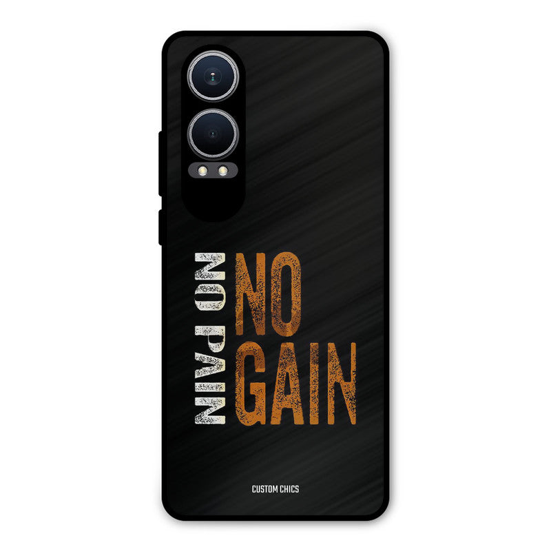 No Pain Oneplus Nord CE4 Lite Mobile Back Cover - Typography PrintShield Case
