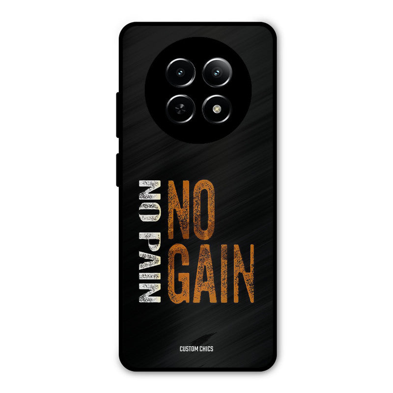 No Pain Realme Narzo N65 Mobile Back Cover - Typography PrintShield Case