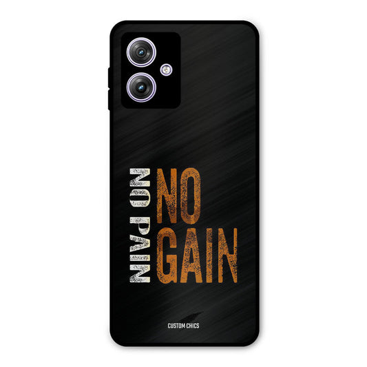 No Pain Moto G54 Mobile Back Cover - Typography PrintShield Case