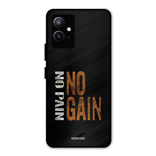 No Pain Vivo Y75 5G Mobile Back Cover - Typography PrintShield Case