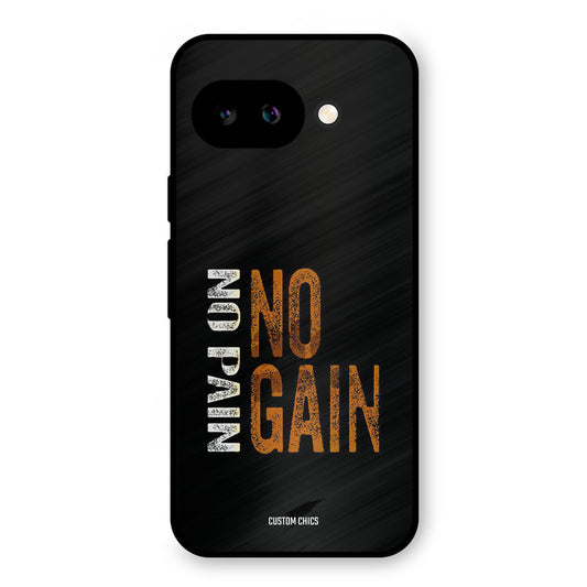 No Pain Google Pixel 9A Mobile Back Cover - Typography PrintShield Case