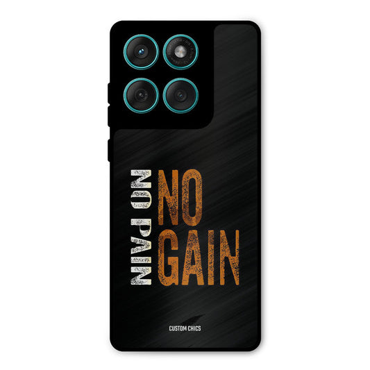 No Pain Motorola Edge 60 Mobile Back Cover - Typography PrintShield Case