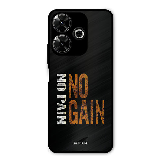 No Pain Redmi 13 5G Mobile Back Cover - Typography PrintShield Case