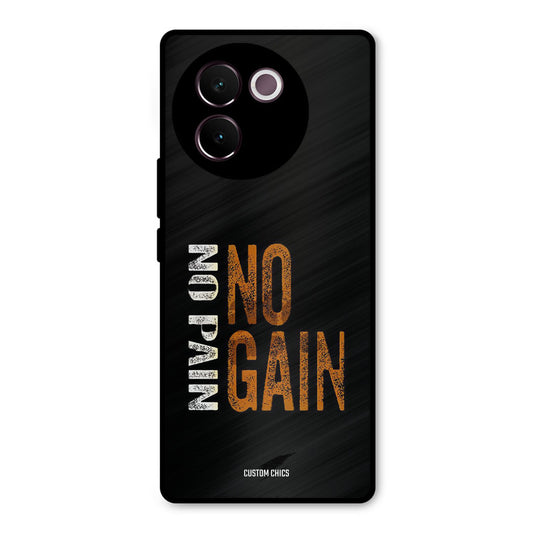 No Pain Vivo V30e Mobile Back Cover - Typography PrintShield Case